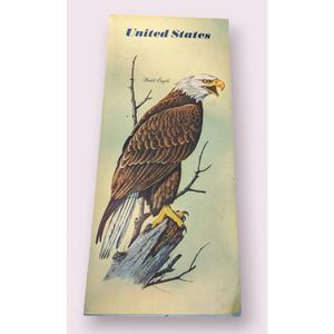 1966 US Bald Eagle Chevron United States Map